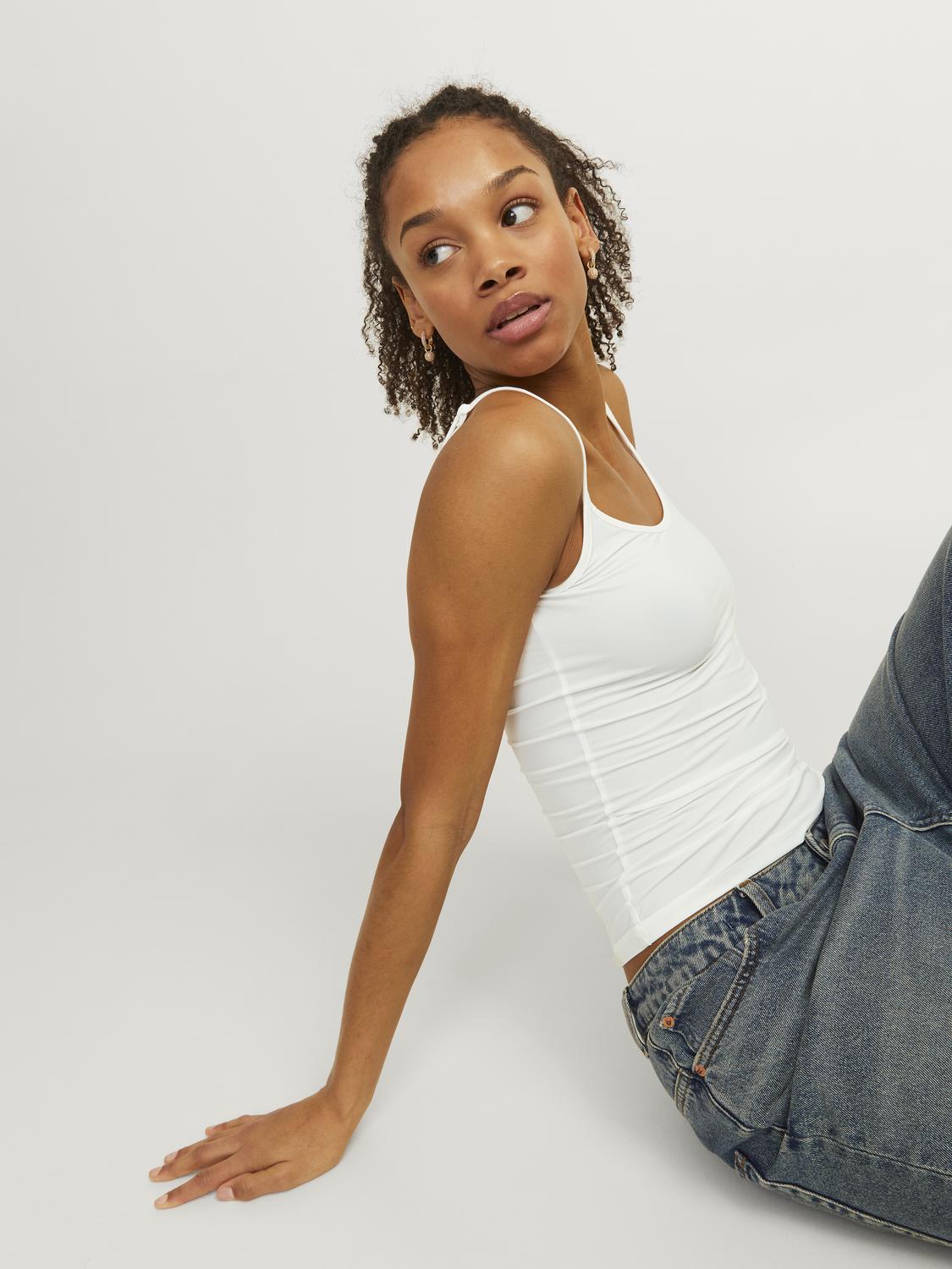 JXSAGA Tank-Top - Blanc de Blanc